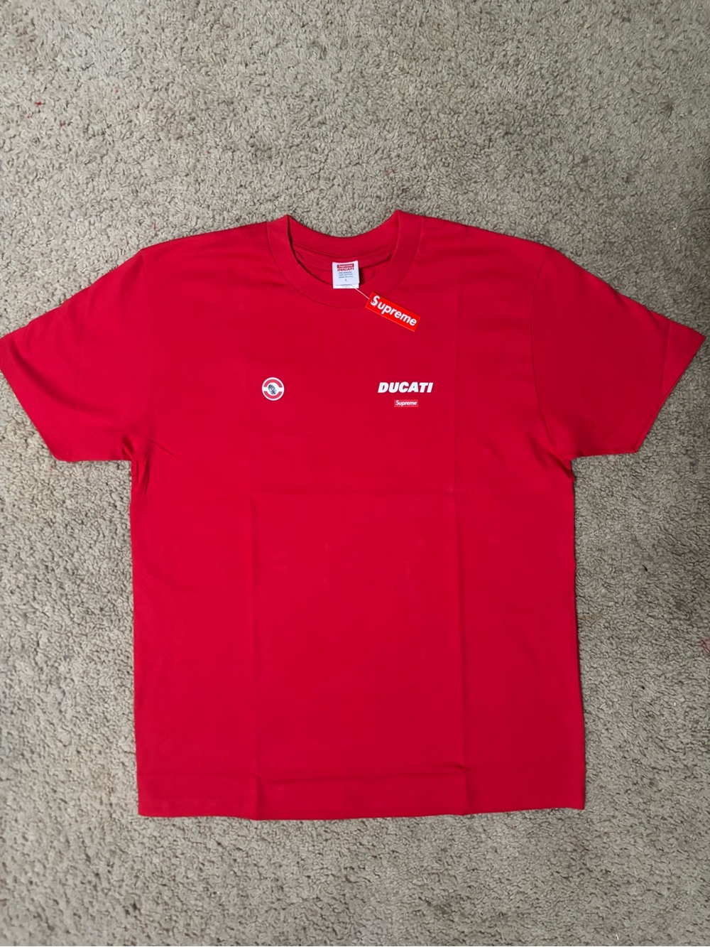 Supreme x Ducati Red T-Shirt